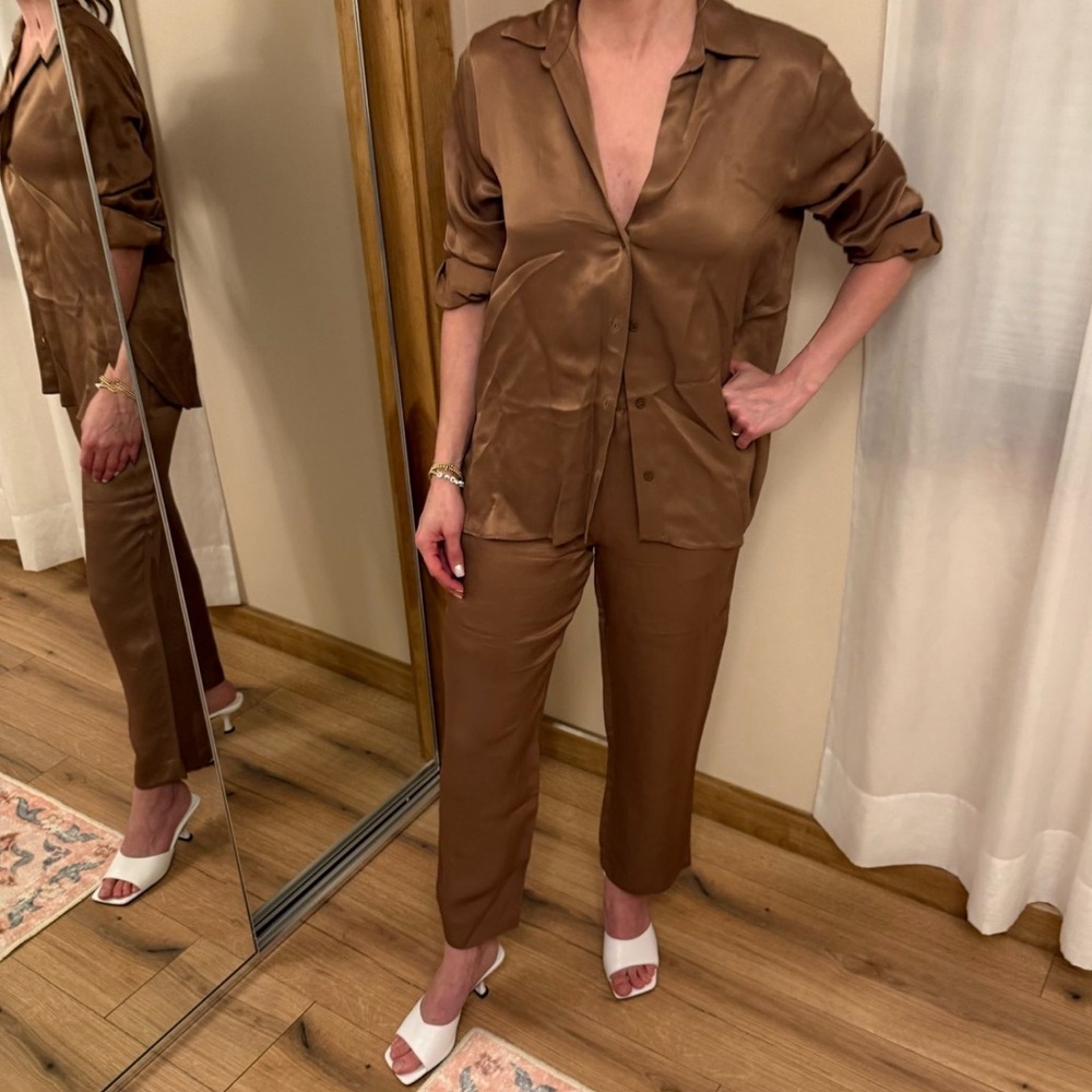 Elegant Brown Women's Pants & Jumpsuit Set